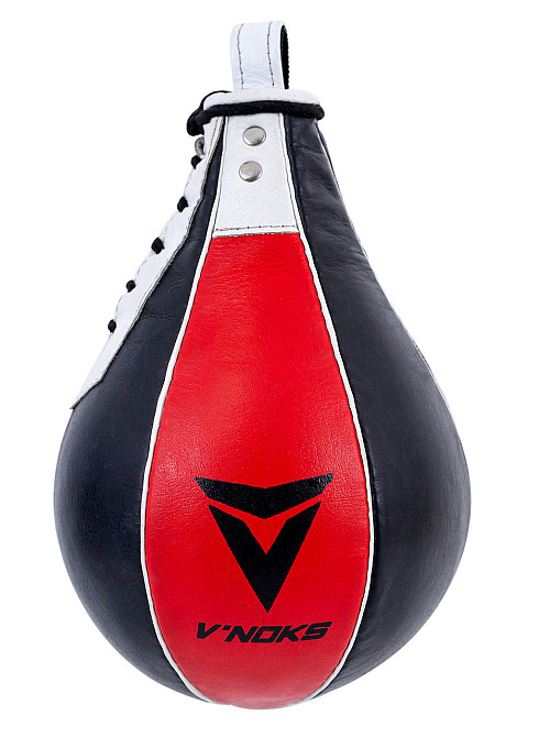 Пневмогруша боксерська V'Noks Potente 26×17 см – шкіряна швидкісна груша NAPPA для інтенсивних тренувань Київ - фото 2