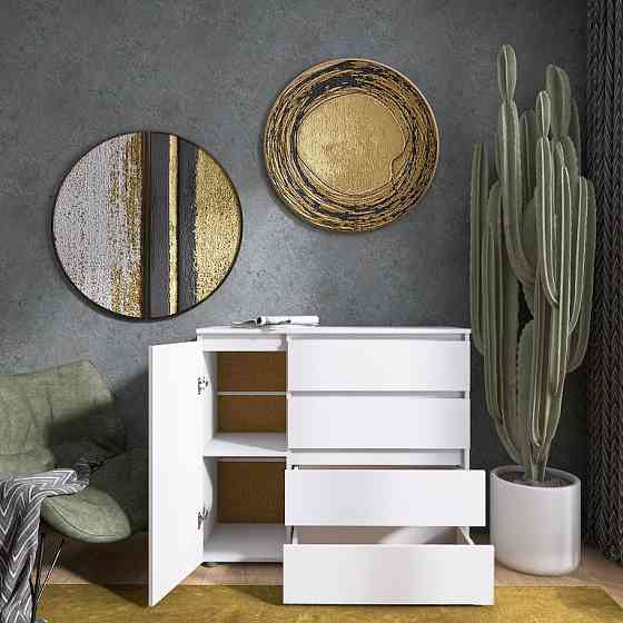 Комод Эверест КЛ-3 Лайт (телескопические) 105х38х93 см Нимфея Альба (DTM-4644) Львов