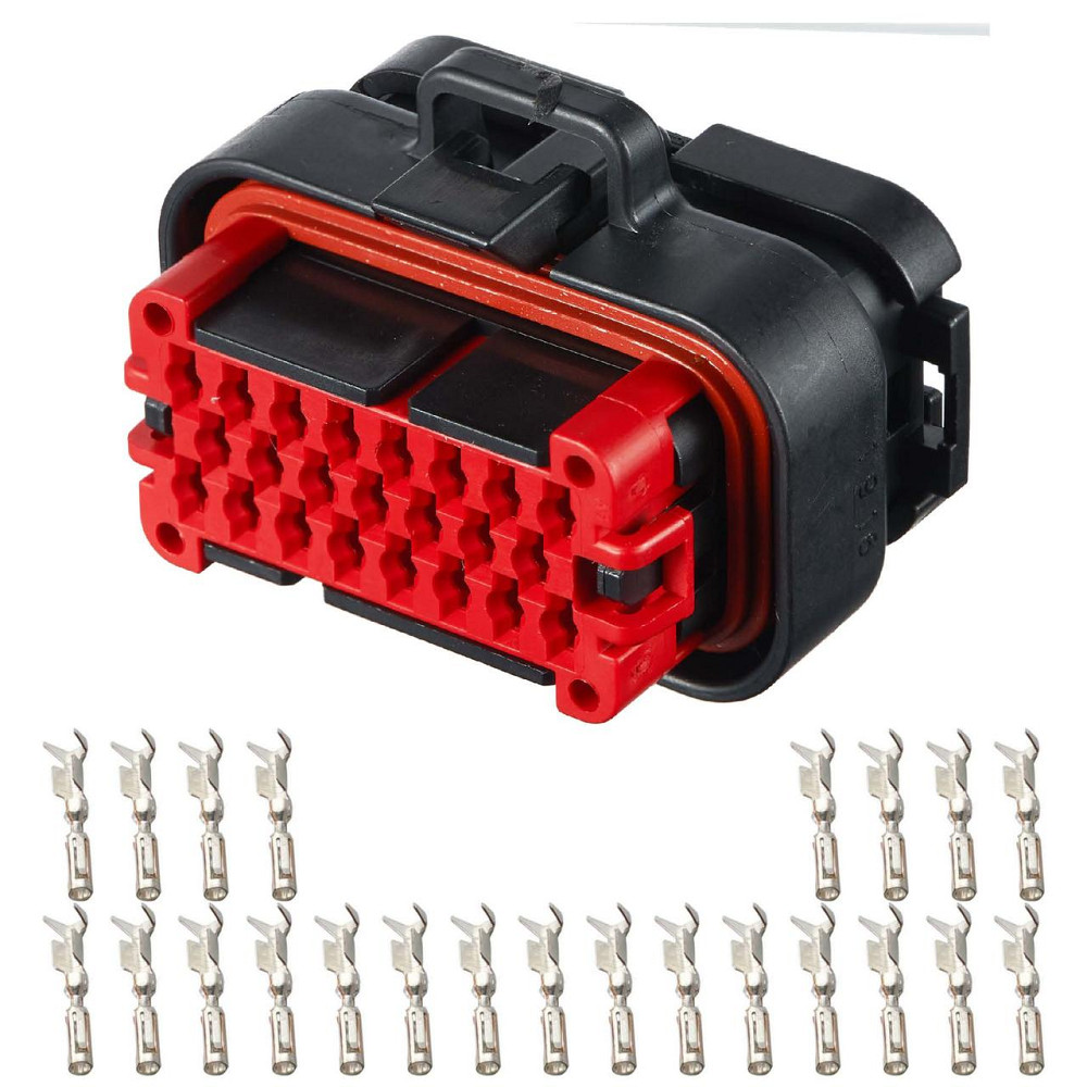 Електричний з'єднувач, 23-контактний, Ебу, Чорний, Пластик, Київ - фото 1