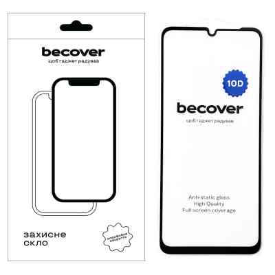 Стекло защитное BeCover Poco C65 10D Black (711527) Винница