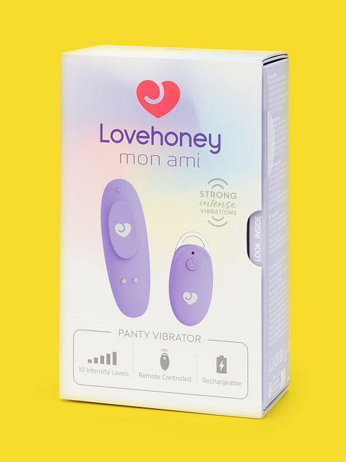 Вібратор в трусики з пультом Lovehoney Mon Ami Panty Vibrator для клітора, бузковий Sex Aura Київ - фото 1