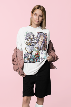 Футболка аниме Аниме Гифтс Ферн Старк оверсайз (S/M/L) Черний AnimeJ0699 Днепр