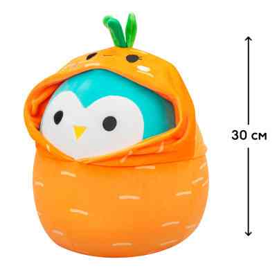 Мягкая игрушка Squishmallows Сова Уинстон 30 см, в одежде (SQER00929) Винница