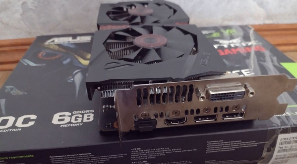 Видеокарта GeForce GTX 1060 6Gb. Asus (192Bit) Nvidia. Киев - изображение 5