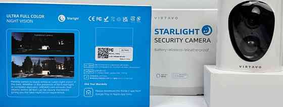 Камера відеоспостереження Зовнішня Wi-Fi-камера VIRTAVO 1080P (2шт) Київ