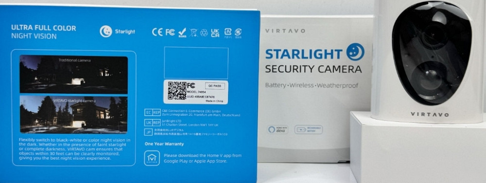 Камера видеонаблюдения Внешняя Wi-Fi камера VIRTAVO 1080P (2шт) Киев - изображение 2