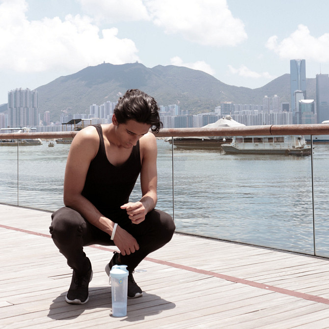 Шейкер спортивний SmartShake Slim 500ml Pure White Каменское - изображение 9