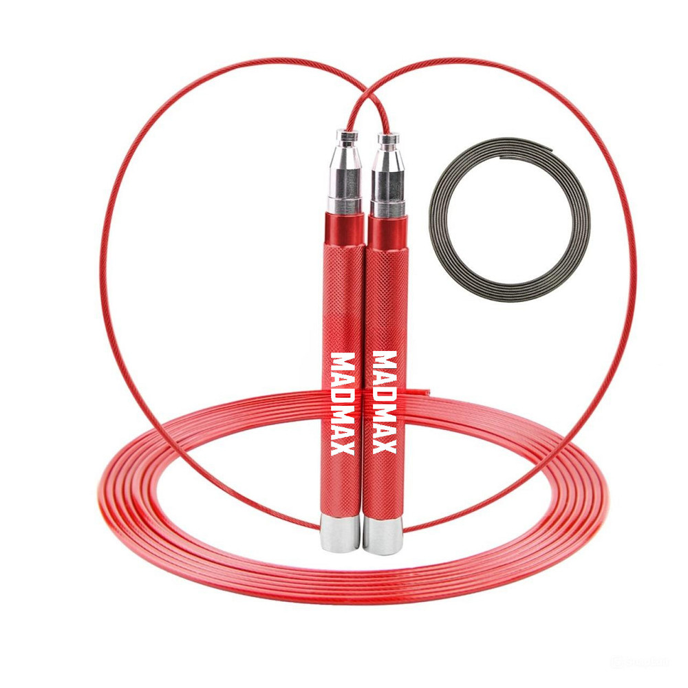 Скакалка швидкісна на підшипниках алюмінієва MadMax MFA-286 Speed jump rope Red Кам'янське - фото 1