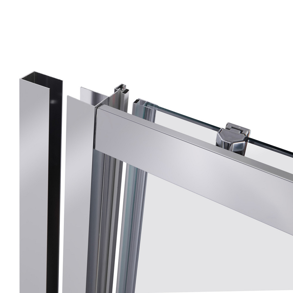 Душевая дверь в нишу Qtap Taurus CRM2011-12.C6 110-120x200 см, стекло Clear 6 мм, покрытие CalcLess Киев - изображение 9