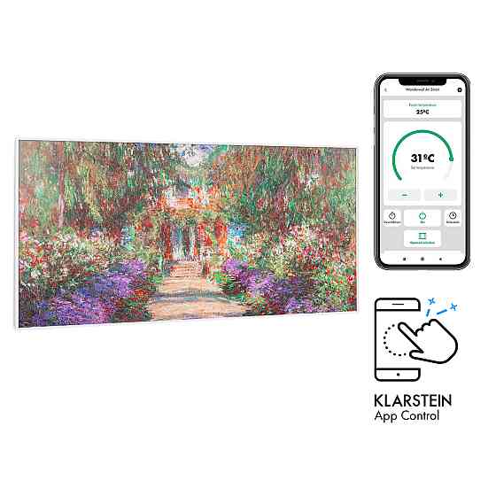 Розумний інфрачервоний нагрівач Wonderwall Air Art 120x60 см, 700 Вт, настінне встановлення, керування Рівне