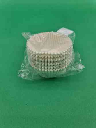 Тартолітка для кексів А7 "Кругла біла" D50 H30 (100 шт.) (1 уп.) Харків