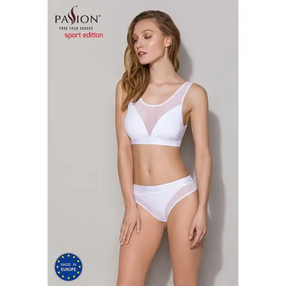 Трусики з прозорою вставкою Passion PS002 PANTIES S, white Львов