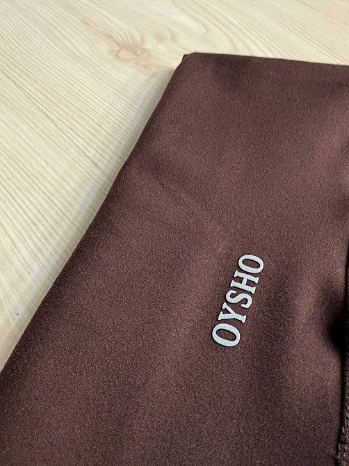 Лосини жіночі Oysho 124 широкий пояс висока талія дайвінг nanofit коричневі, коричневий, S Київ - фото 15