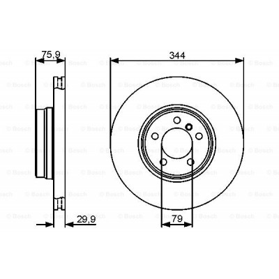 Гальмівний диск Bosch 0 986 479 475 Вінниця - фото 5