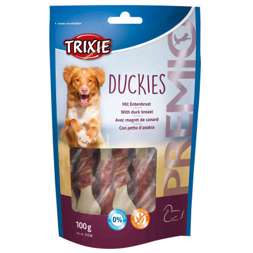 Лакомство Trixie Premio Duckies для собак косточки с уткой 100 г Киев - изображение 1