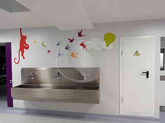 Умивальник ліктьовий на три секції 2300x450x840 мм Київ