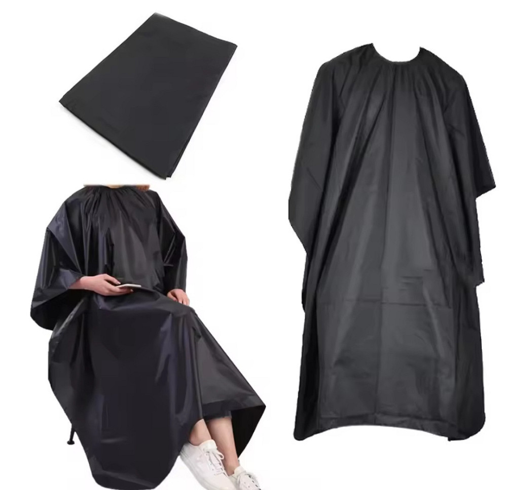 Накидка парикмахерская для стрижки и покраски 142 на 90 см черный Киев - изображение 5