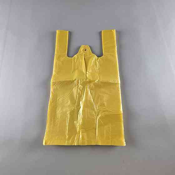 Майка п\э №22*38 Кум желтая (100шт) (1 пачка) Харьков