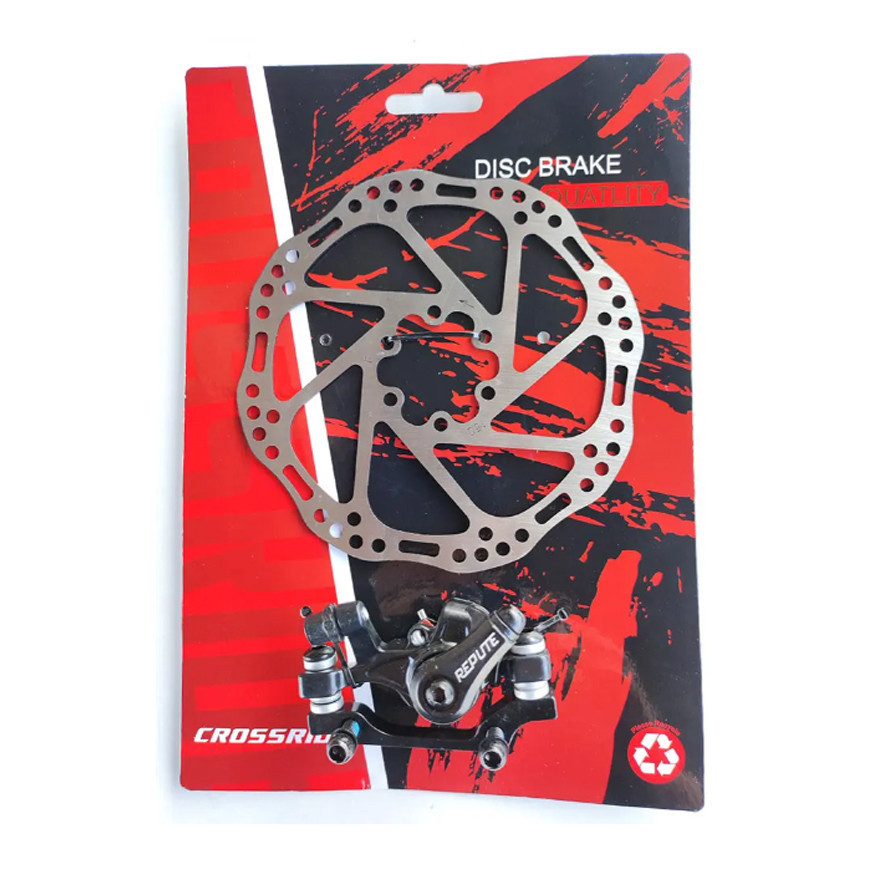Гальмо велосипеда дискове заднє Repute DSC310F+RPT005 ротор 160 мм., F160/R140 Бровари - фото 4