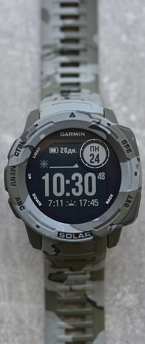 Смарт-Часи Garmin Instinct Solar camo GPS, компас. Київ - фото 5