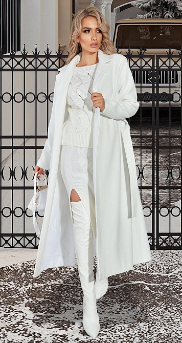 Кашемірове пальто з розрізами Київ - фото 6