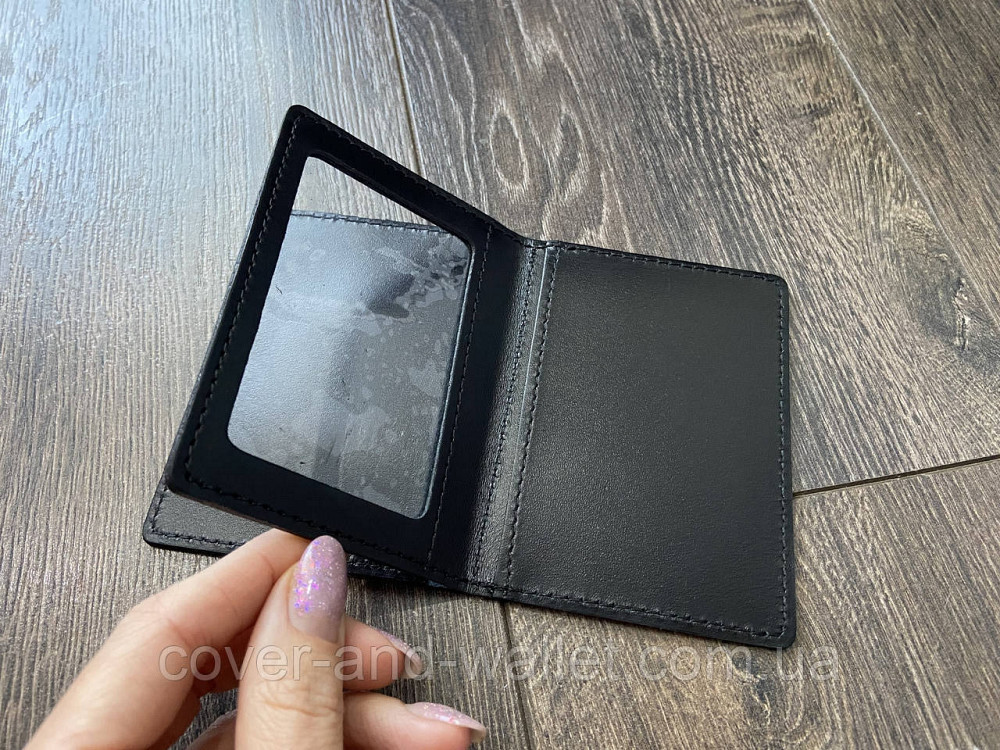 Обкладинка на посвідчення НАБУ (антикорупційне бюро) натуральна шкіра Київ - фото 5