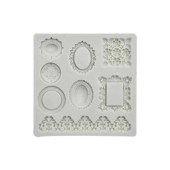 Молд силиконовый Рамки 85 на 85 мм серый Киев
