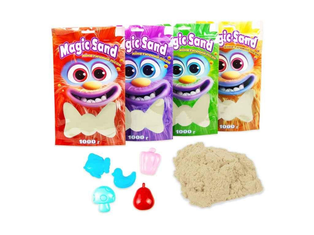Кінетичний пісок Magic sand в пакеті 39404-8 1кг Рожевий ТМ STRATEG Київ - фото 1