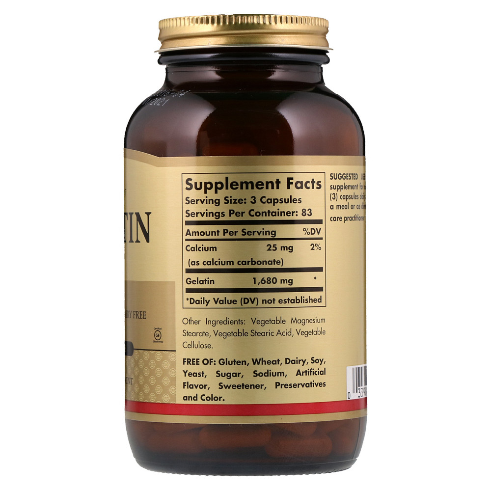 Желатин (Gelatin) 1680 мг 100 капсул Київ - фото 2