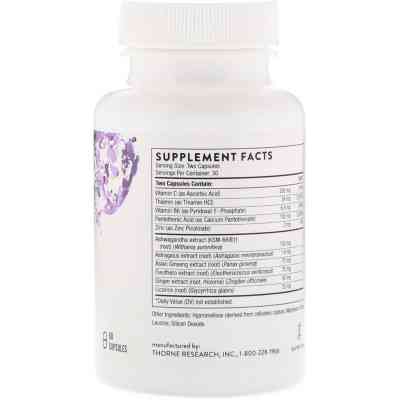 Вітамінно-мінеральний комплекс Thorne Research Підтримка Наднирників, Phytisone, 60 капсул (THR-80402) Вінниця