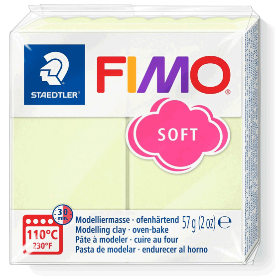 Пластика для біжутерії Soft Ванільна пастельна 57г Fimo Київ