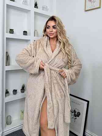 Жіночий теплий домашній махровий халат двостороння махра Одеса