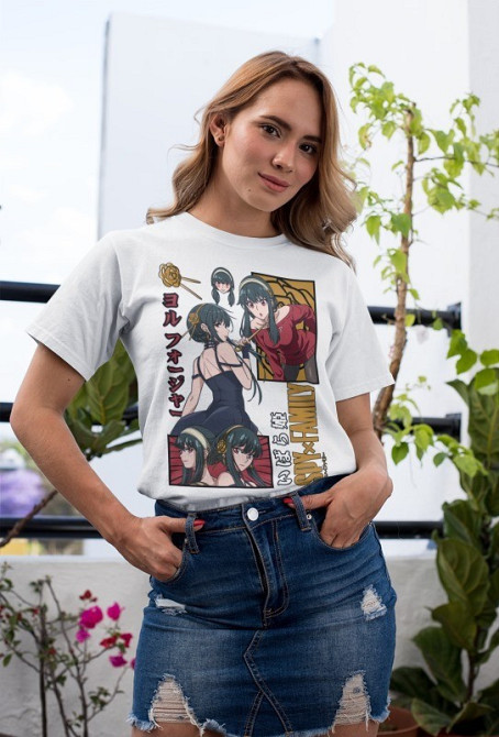 Футболка для хлопчика з аніме принтом Шпигун і сім’я оверсайз (зріст від 165 до 180) Чорний AnimeJ0510m Дніпро - фото 3