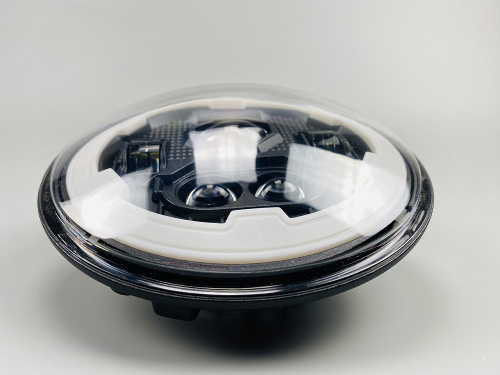 Фара головного світла LED 65W (ближній + дальній + ходові вогні (кільце)) 5.75 дюймів Мукачево - фото 2