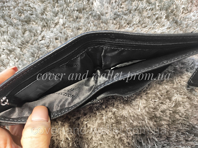 Кожаный мужской кошелек на магнитной фиксации двойного сложения MD Leather 128 Киев - изображение 6