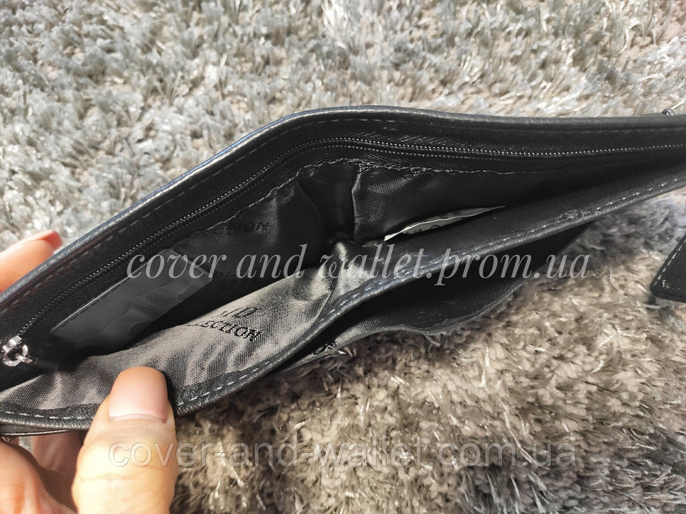 Якісне чоловіче шкіряне портмоне на магніті невеликого розміру Marco Coverna 128А Київ - фото 6