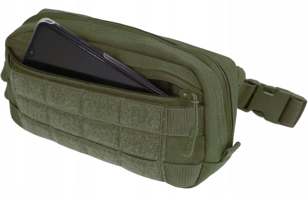 Універсальна Сумка 1.7 літрів на пояс із панеллю MOLLE/PALS Mil-Tec від Sturm "Fanny Pack" (13512501) Olive Нововолинськ - фото 6
