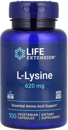 Лизин Life Extension L-Lysine 620 mg 100 раст капс Київ