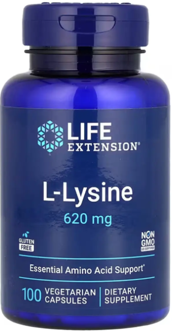 Лизин Life Extension L-Lysine 620 mg 100 раст капс Київ - фото 3