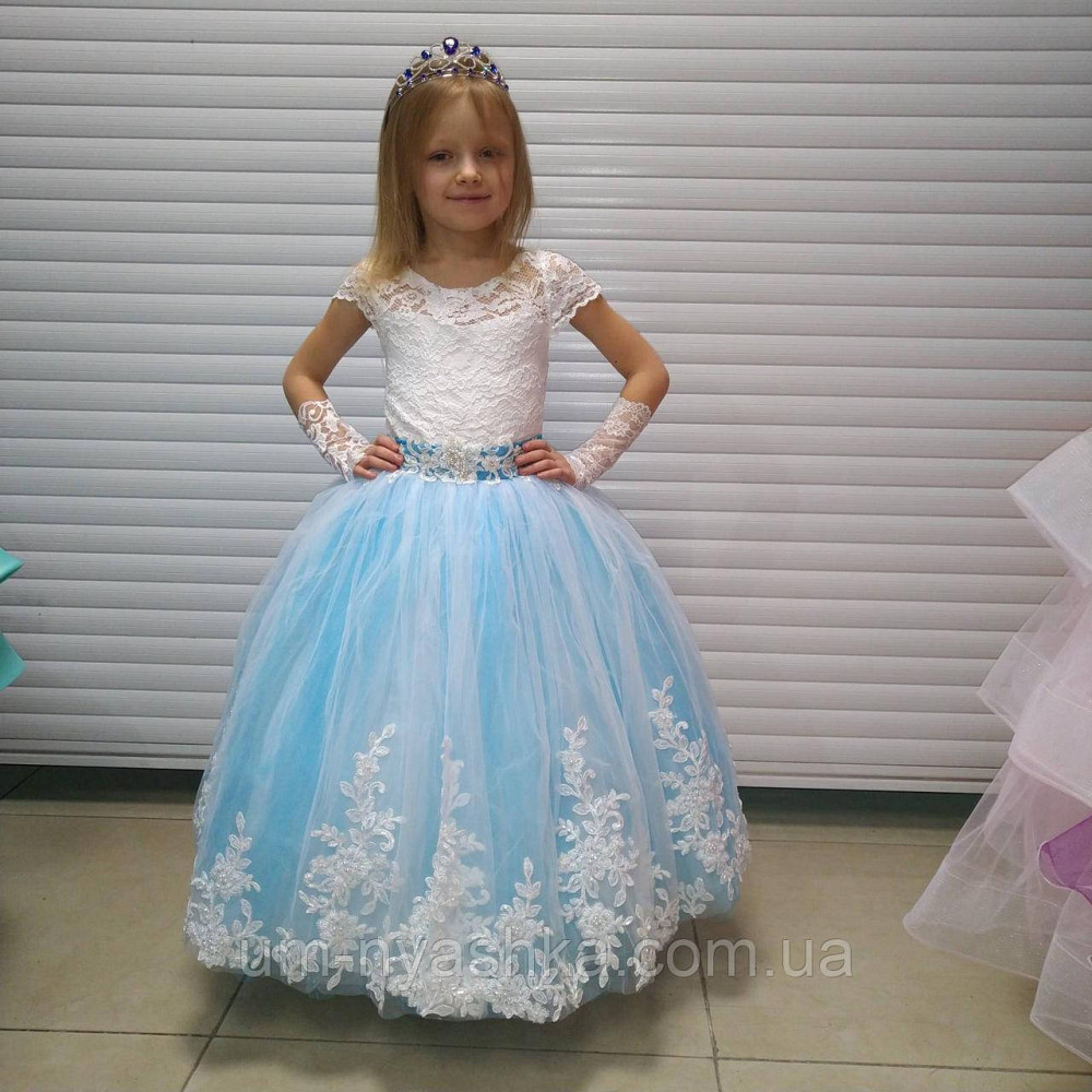 Длинное нарядное платье Дианочка Пудровое на 4-5, 6-7, 8-9 лет Кривой Рог - изображение 5