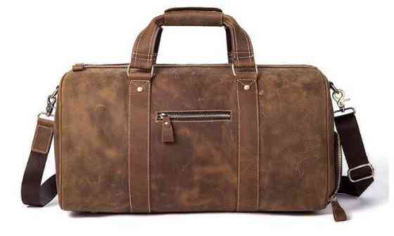 Сумка дорожня чоловіча шкіряна Коричнева (Vintage) Київ