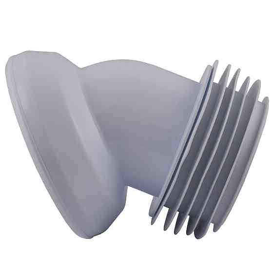 Коліно OPTIMUM для унітаза 45° D115 пластик з ущільнювачем OPTI 30515/147 Київ