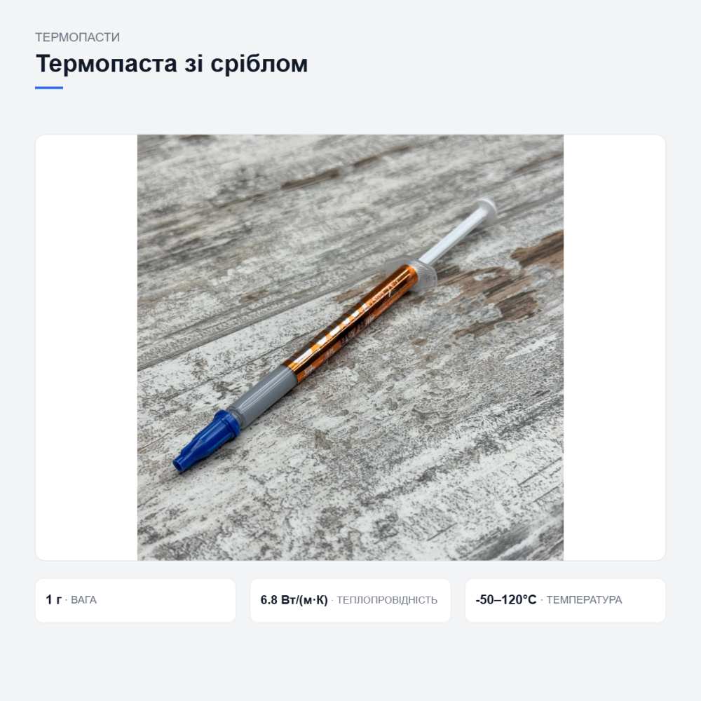 Термопаста GD007 Premium с серебром Киев - изображение 12