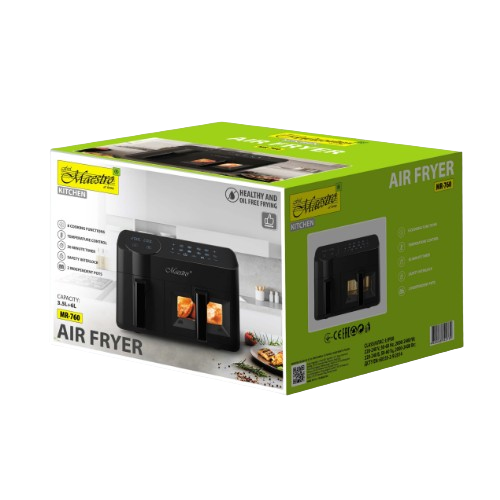 Аерофрітюрниця з двома чашами 3,5л + 6л 2400W MR-760 Маестро Житомир - изображение 4