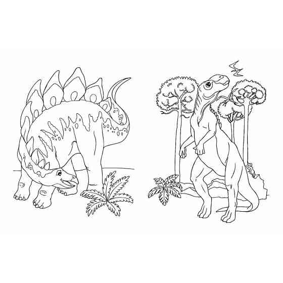 Большая книга раскрасок Динозавры 1736030, 64 страницы Винница