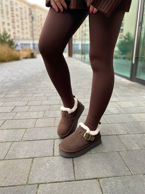 Уги жіночі ALLSY 202033 коричневі (зима, замша натуральна) (6012) 36 Коломыя - изображение 1