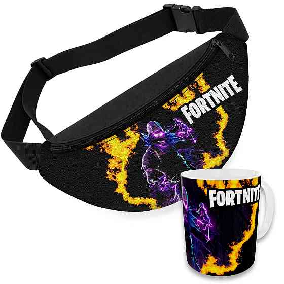 Дитячий набір Fortnite сумка-бананка + керамічна кружка з принтом (5701) Київ