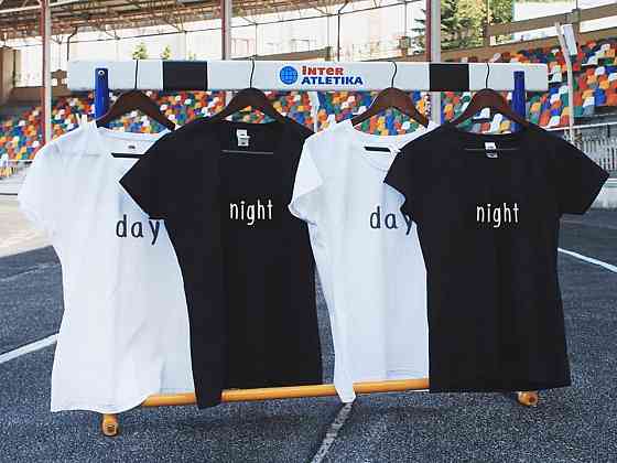 Мужская\Женская футболка. Day and Night. Материал: 100% хлопок Черновцы