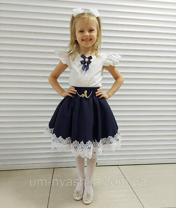 Дуже гарна шкільна спідниця Сонце темно-синій Кривий Ріг - фото 3