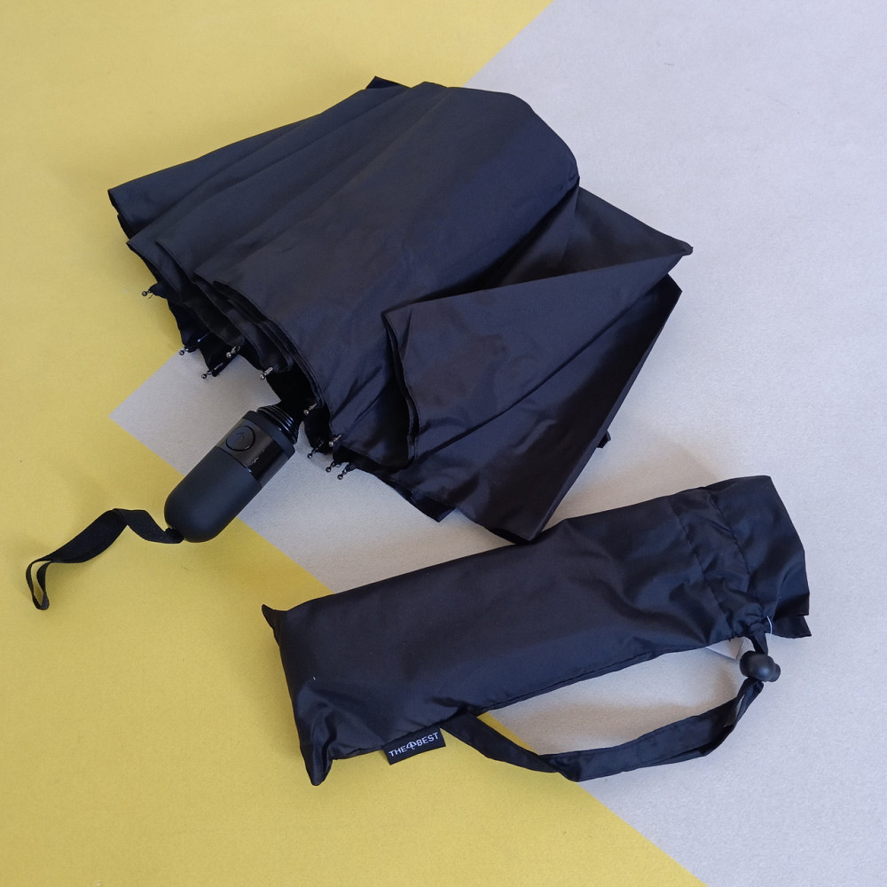 Парасолька чоловіча автомат чорний антивітер Київ - фото 2